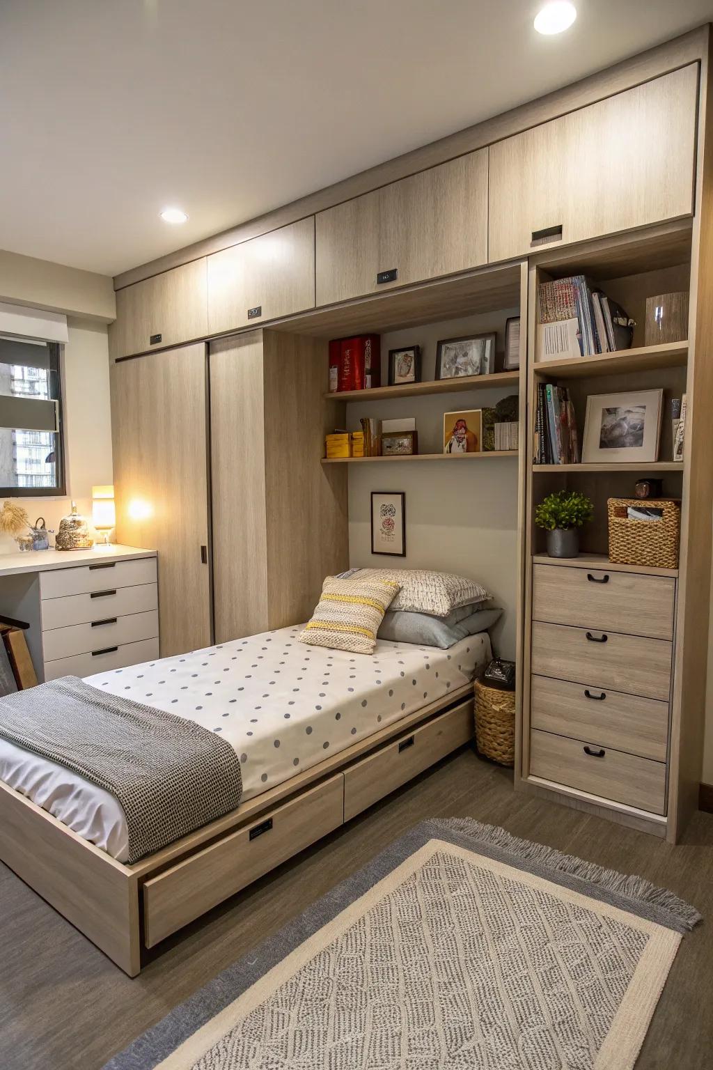 Modular furniture offers adaptable solutions for dynamic spaces.