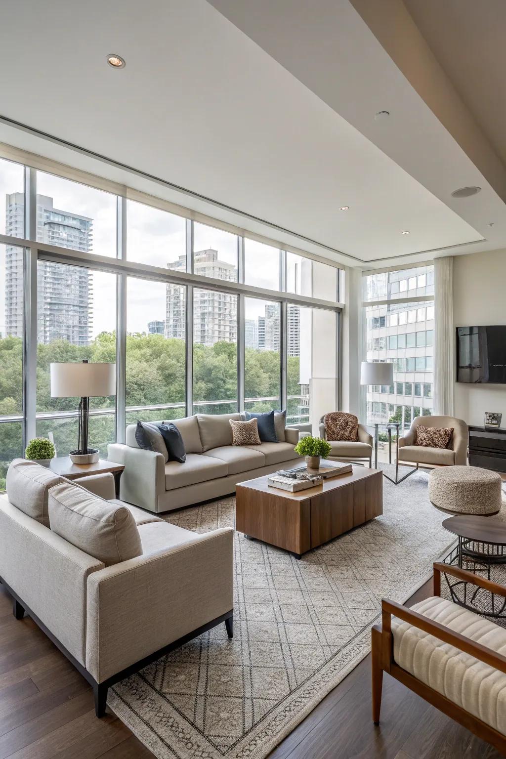 Flexible layouts make spaces adaptable for various needs.