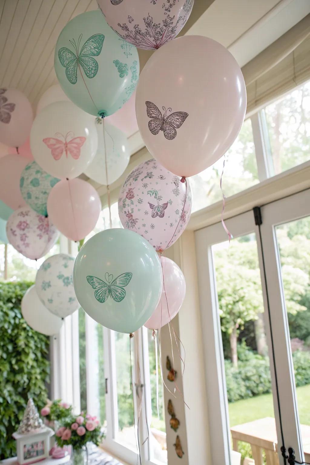 Butterfly balloons bring whimsy and charm to any celebration.