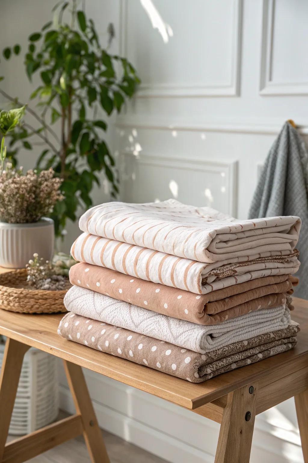 Elevate feeding time with these beautifully crafted burp cloths. Essential, simple, and stylish.