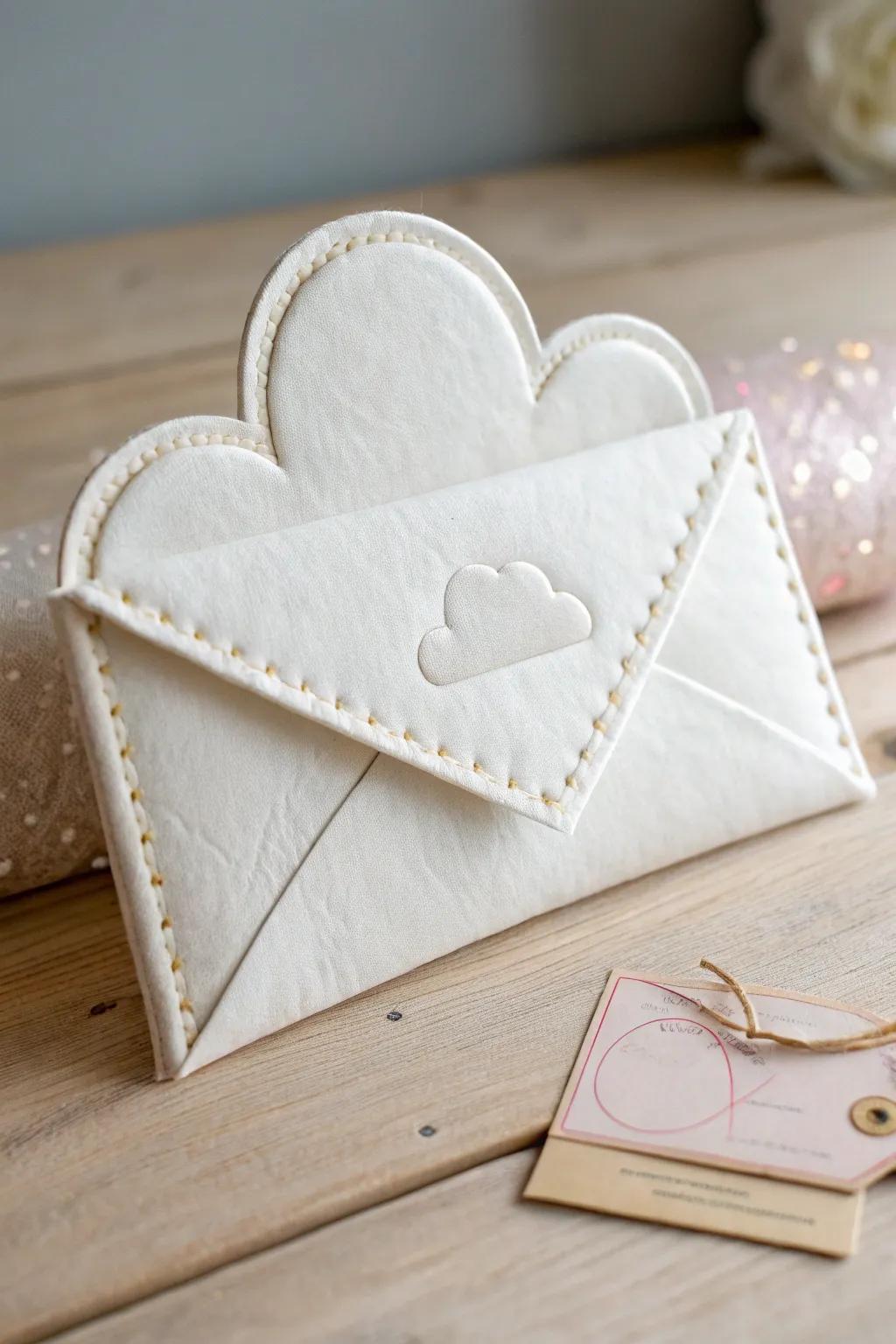 Welcome a new baby with a touch of elegance—our Cloud Nine Gift Card Envelope offers a dreamy, minimalist way to celebrate!