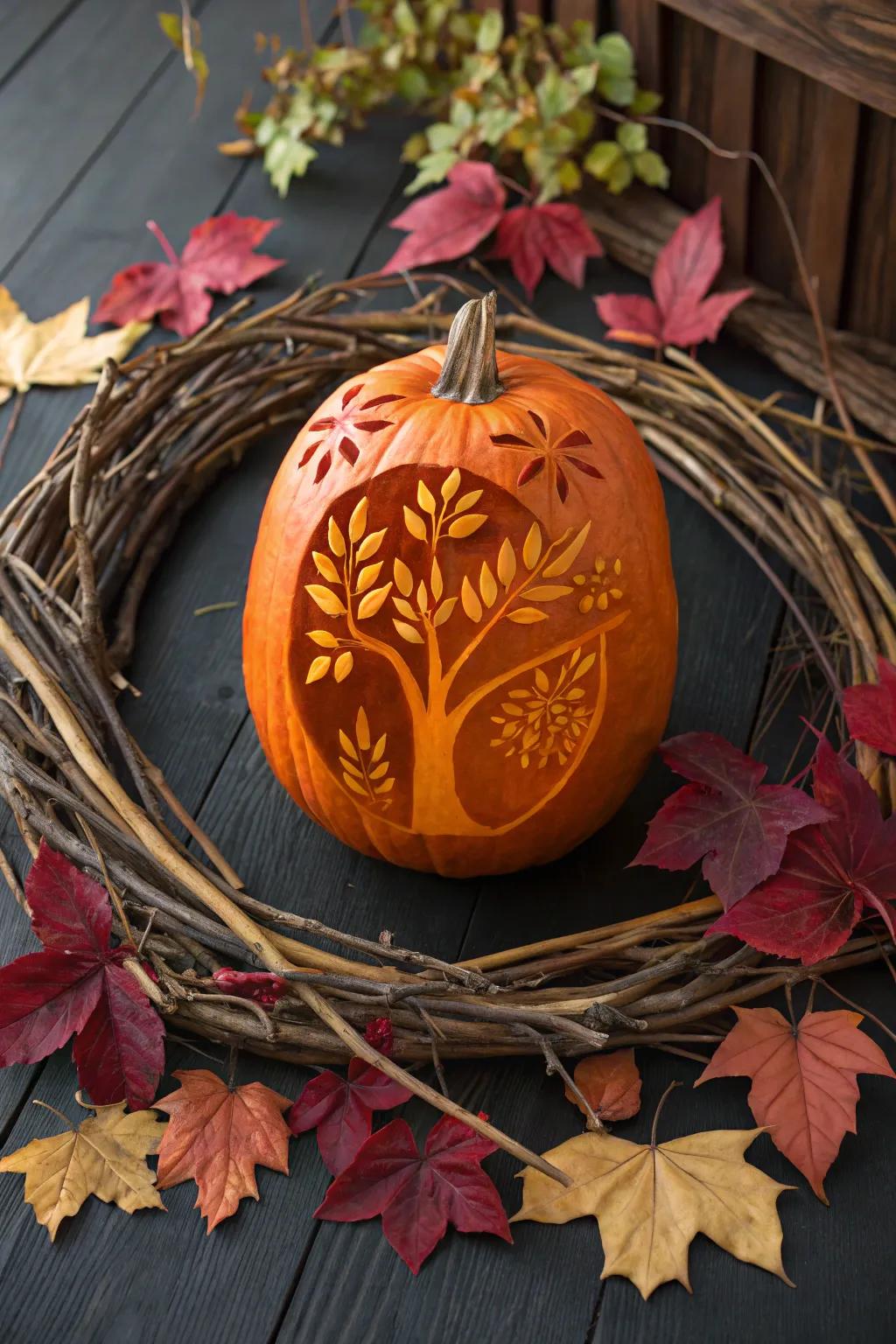 Celebrate the season with nature's artistry. 🍂🎃 #Craftsmanship #AutumnVibes