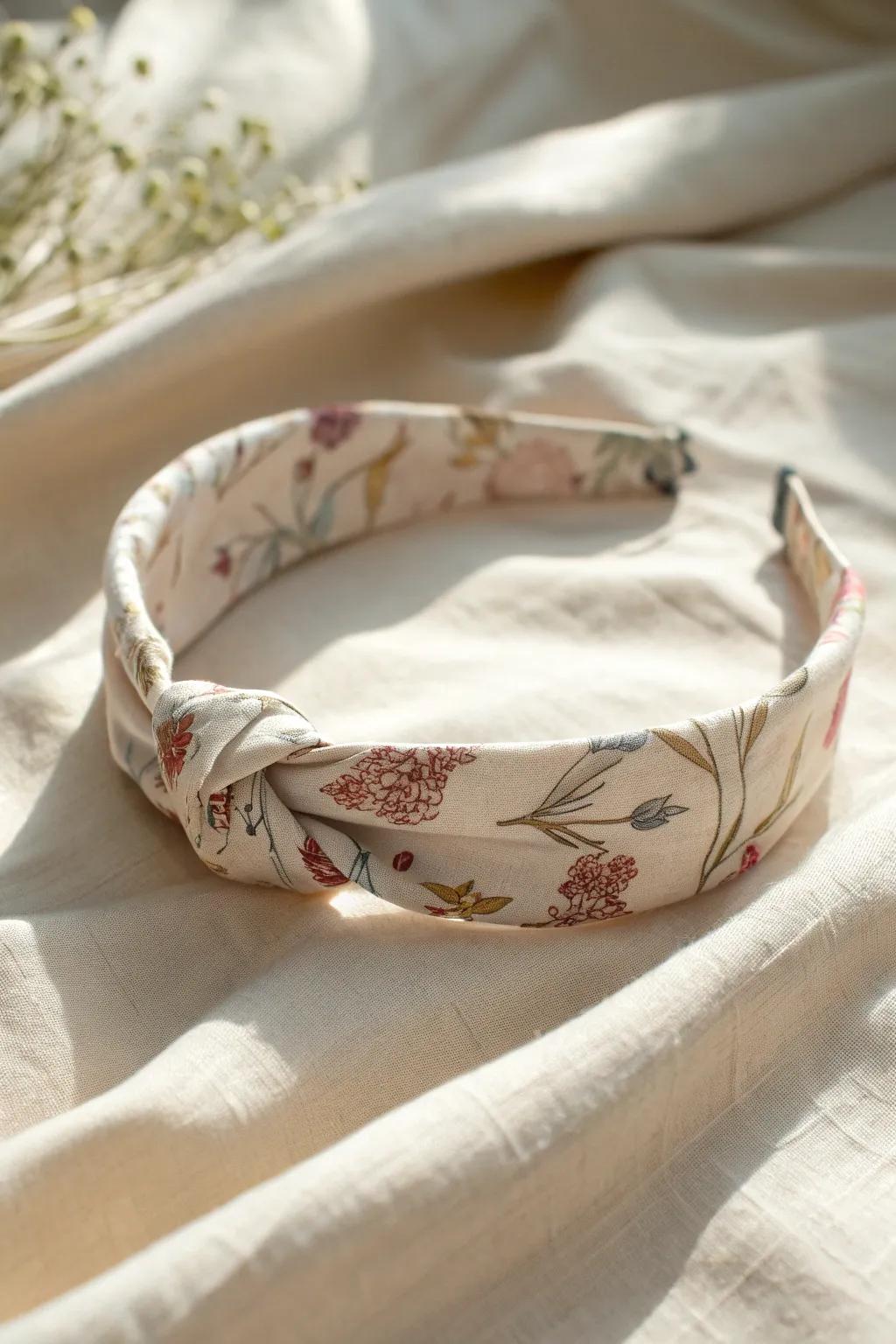 Add a touch of handcrafted elegance to your look with this simple yet stylish headband.