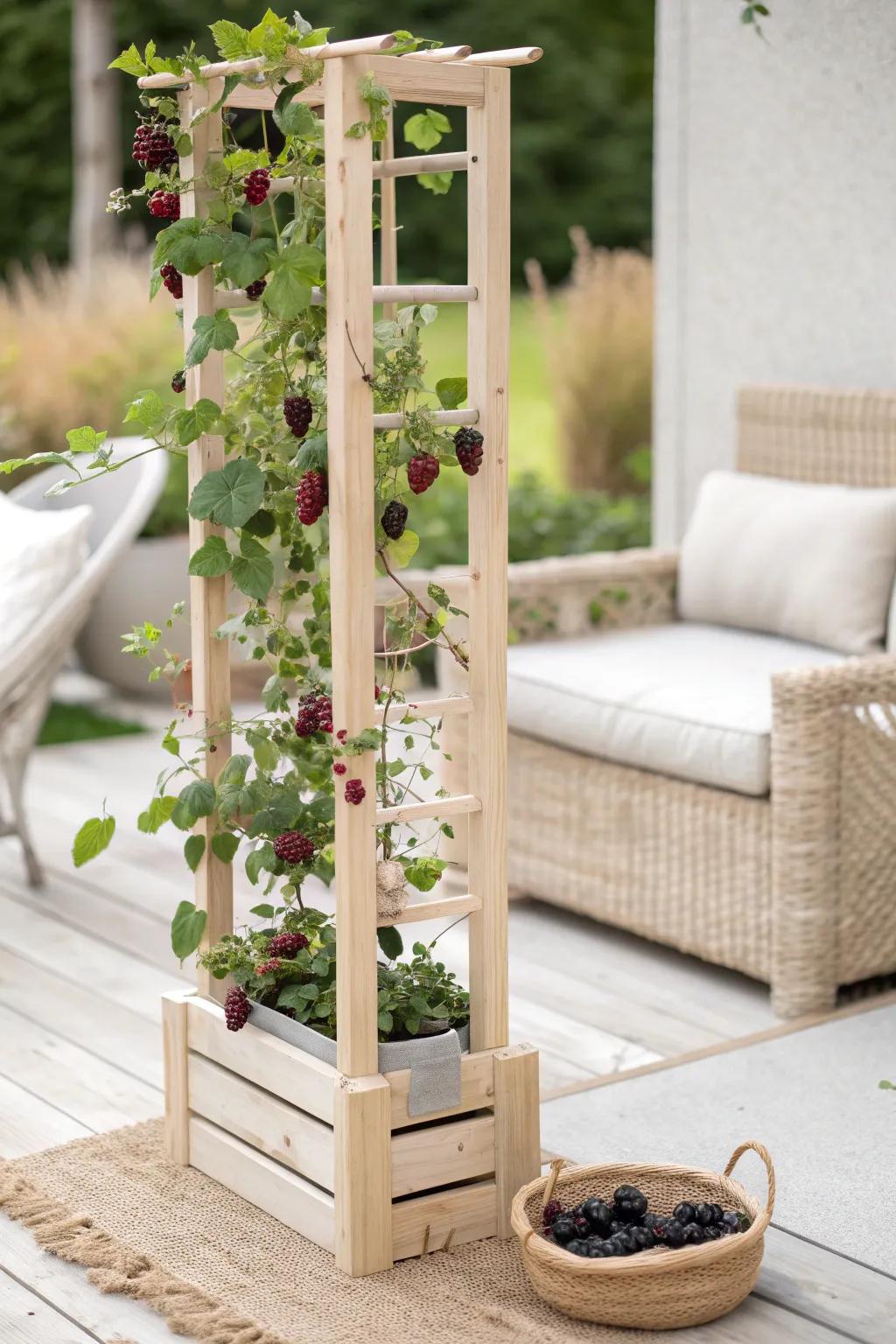 Elevate your garden with a chic planter trellis: a perfect blend of height, depth, and elegance.