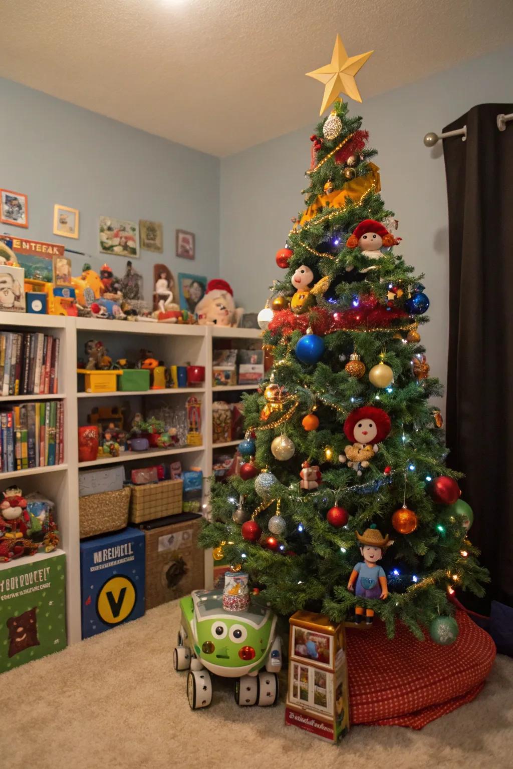 A Pixar-themed tree that brings animated joy to your holidays.