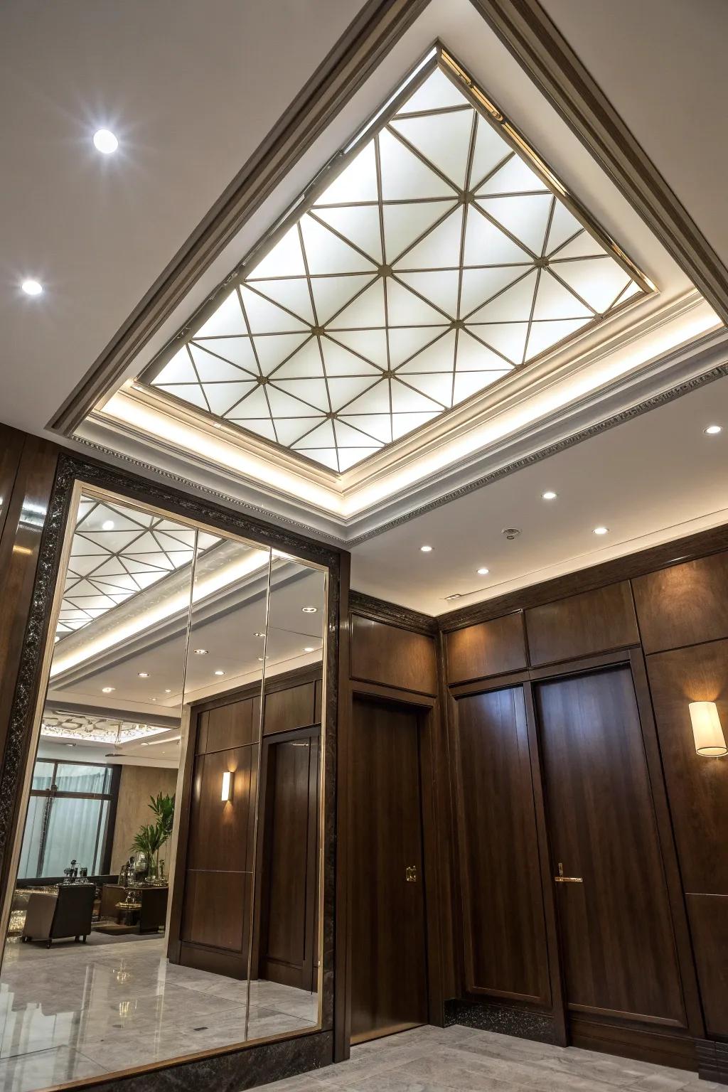 Transform your space with the magic of mirrored ceilings – where craftsmanship meets illusion.