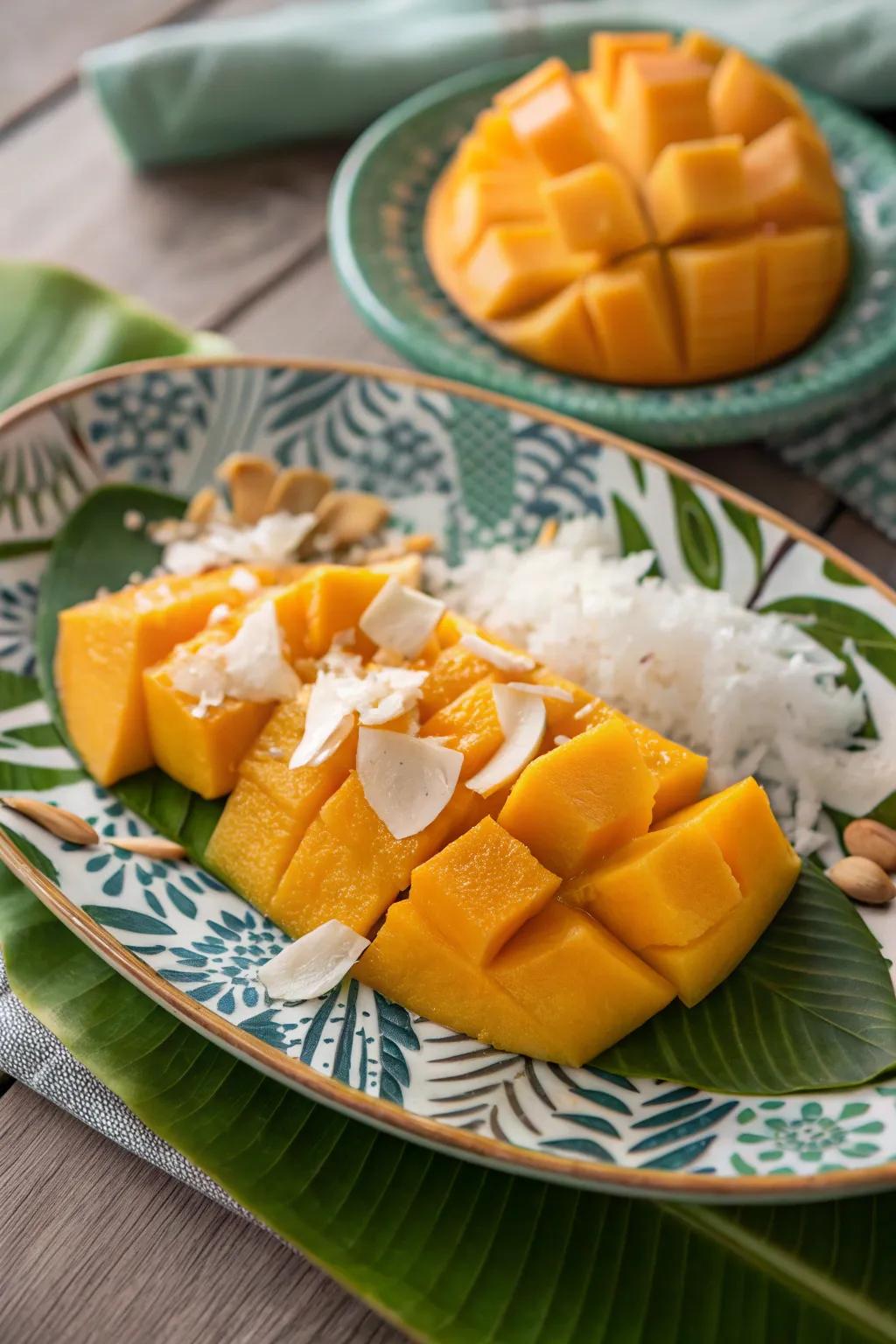 Escape to paradise with a tropical temptation cold plate.