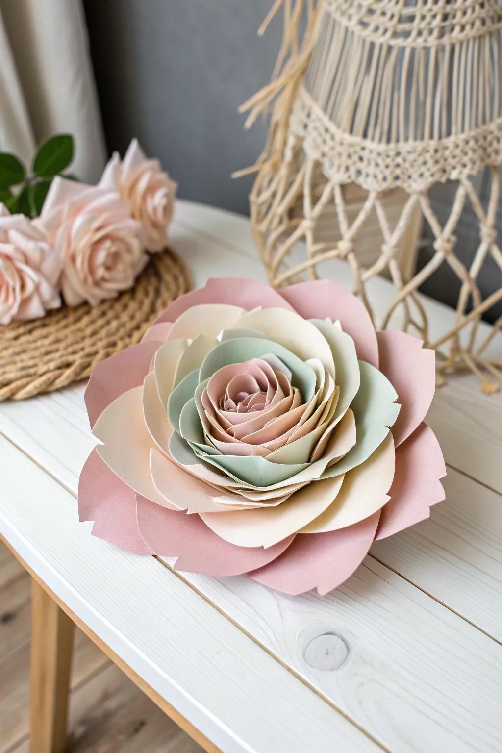 Bring everlasting blooms into your space with these exquisite 3D paper flowers.