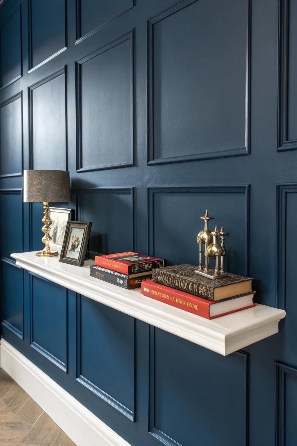 Elevate your space with the art of floating drywall shelves—where minimalism meets craftsmanship.