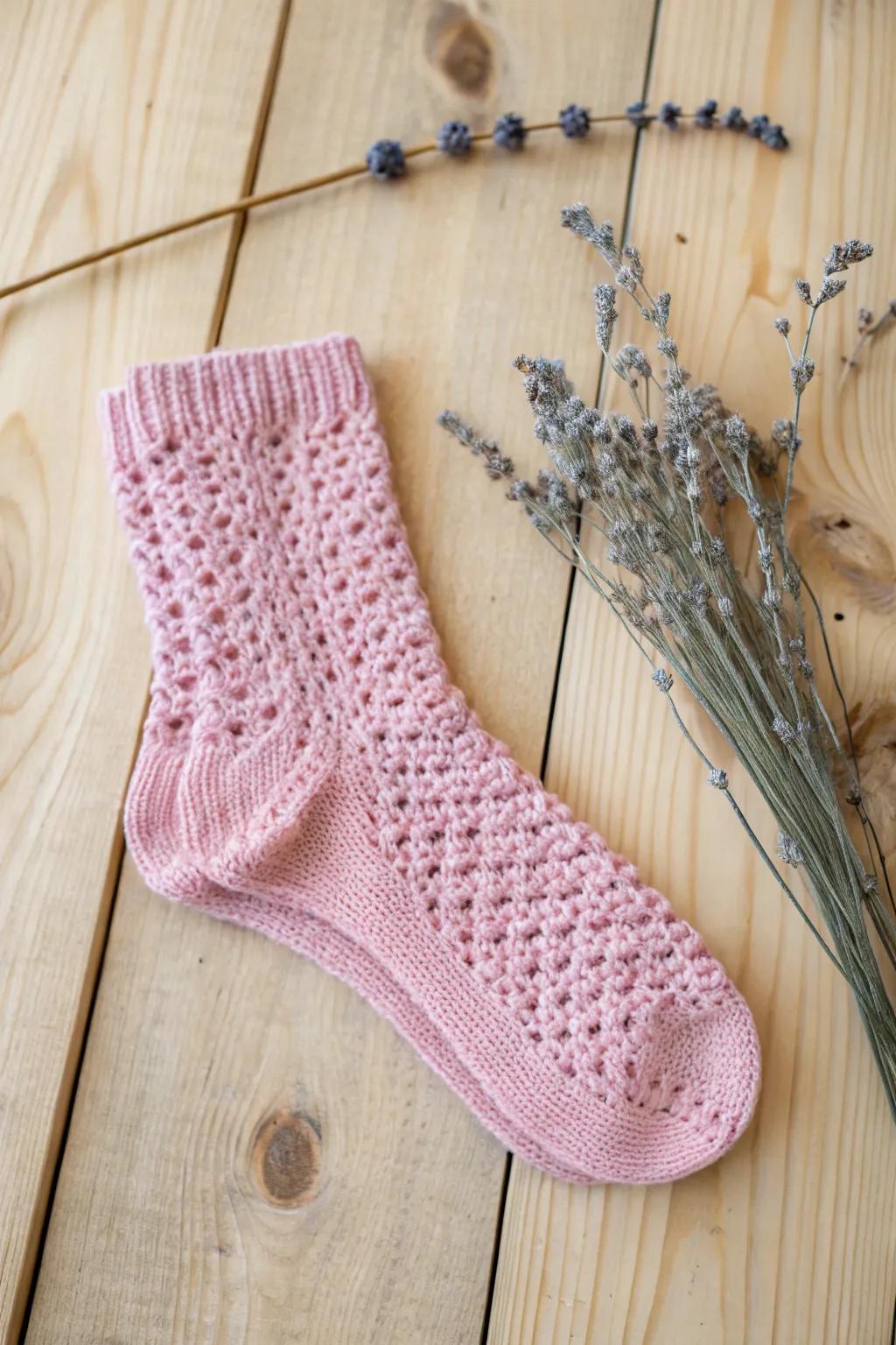 Cozy up with these beautifully crafted crochet socks, perfect for adding a touch of warmth and style to your chilly days.