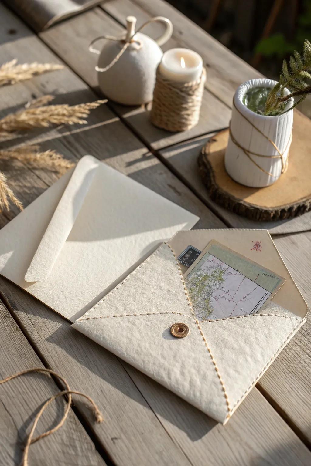 Discover the charm of DIY letter pockets - a creative way to share treasures and memories.