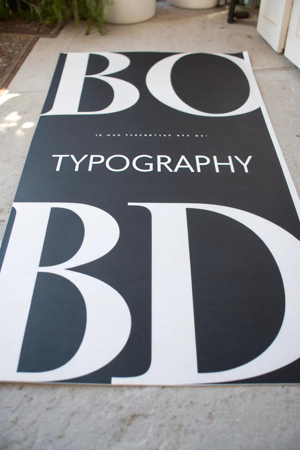 Let your words speak volumes with minimalist typography art.