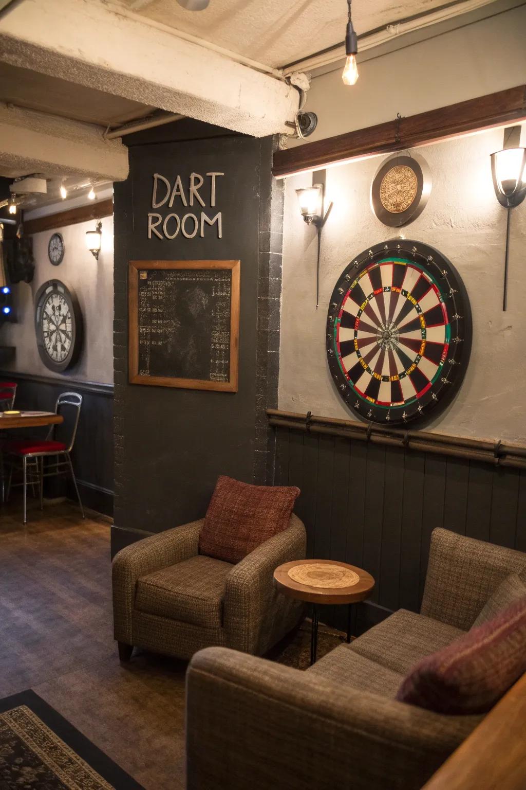 Vintage chalkboards offer charm and functionality.