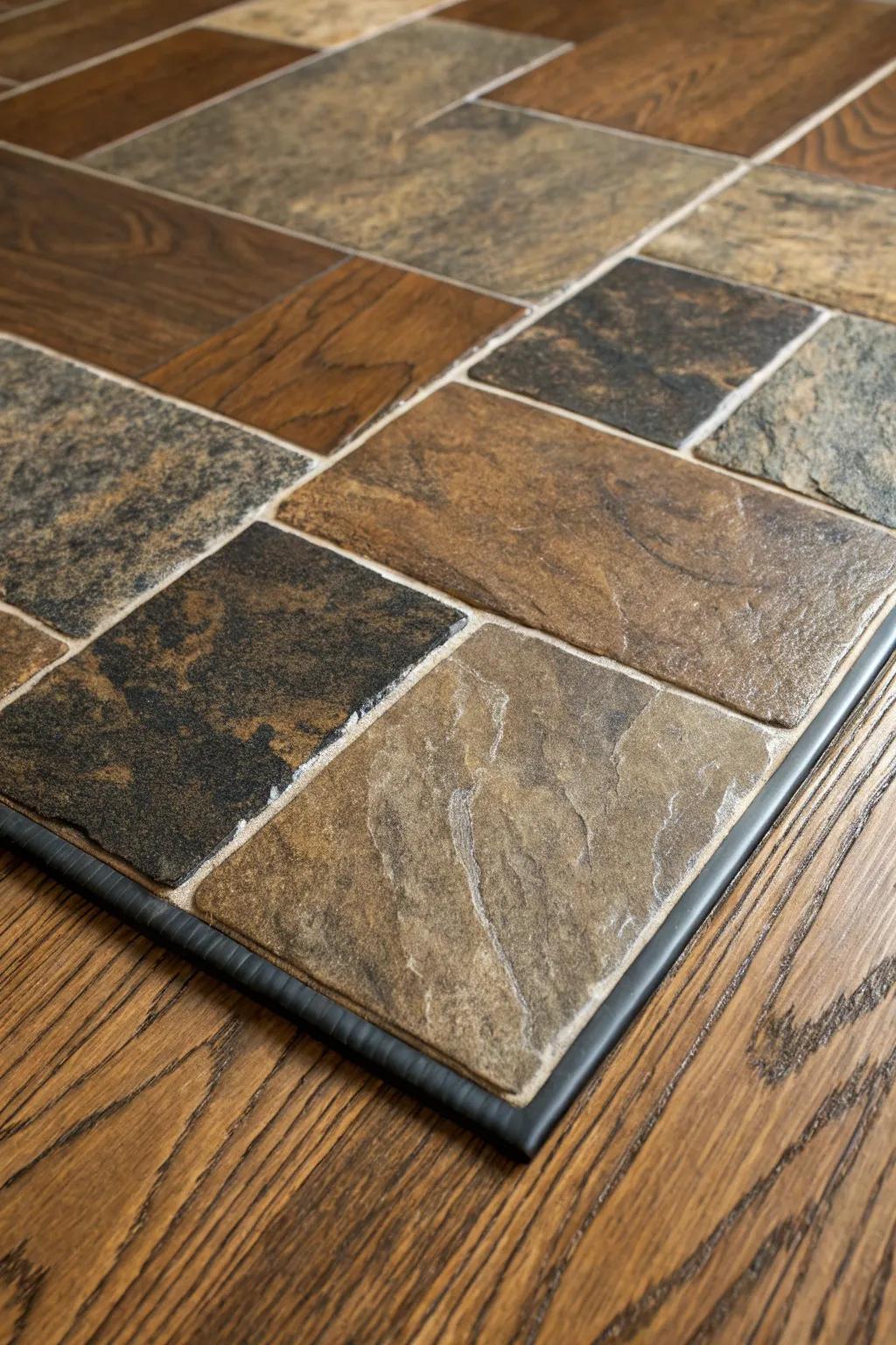 Elevate your space with the timeless elegance of stone-look vinyl.