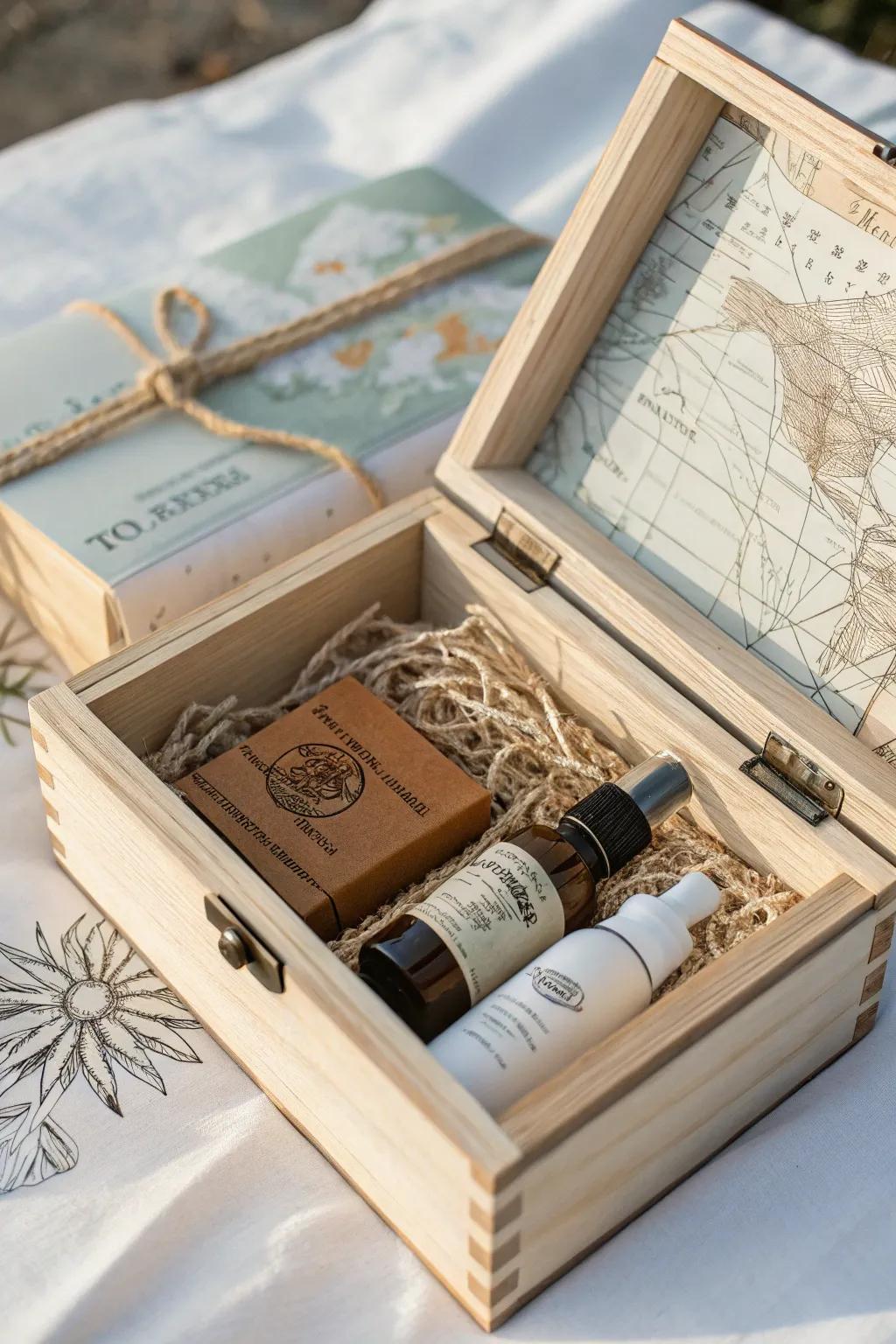 Embark on a journey with our Adventure Awaits Box, perfectly curated for the travel enthusiast.