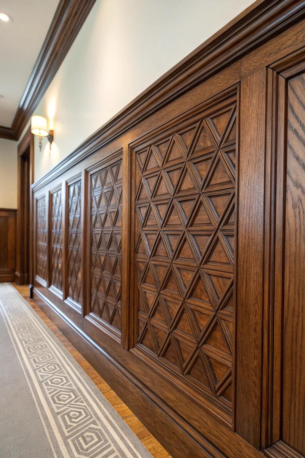 Transform your space with the artistry of intricate wainscoting designs.