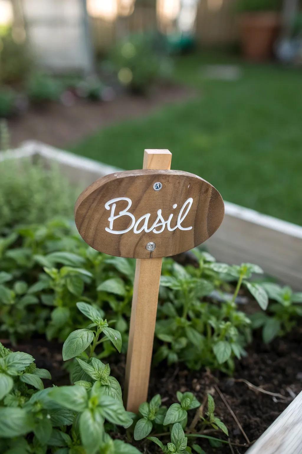 Transform your garden into a sanctuary of style with handcrafted wooden markers.