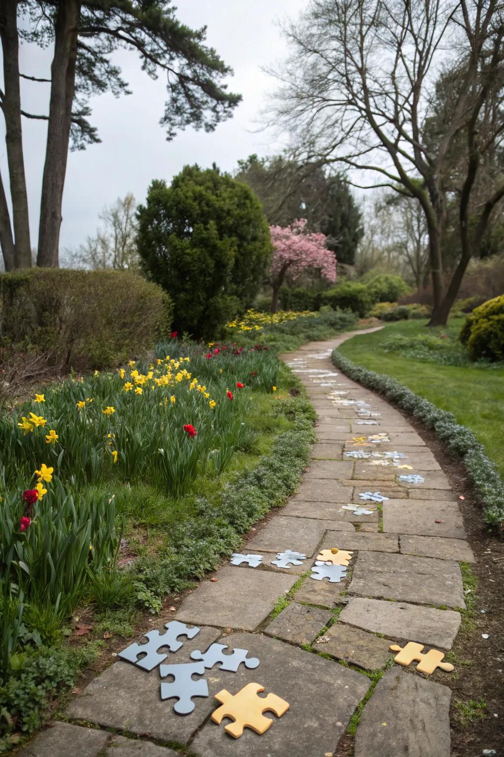 Combine fun and education with a puzzle trail.