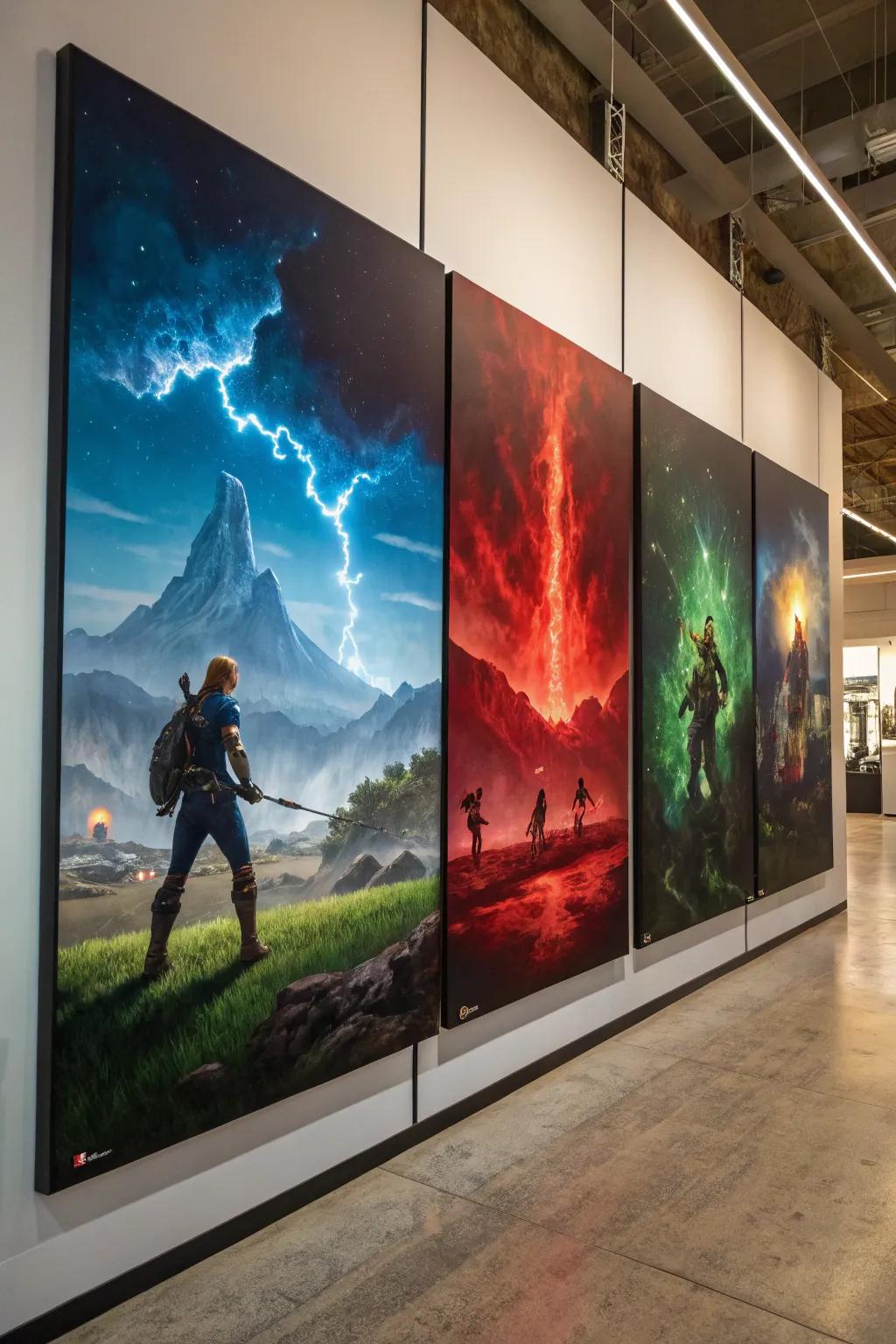 Transform your space with dynamic split canvas game art—where adventure and craftsmanship unite.