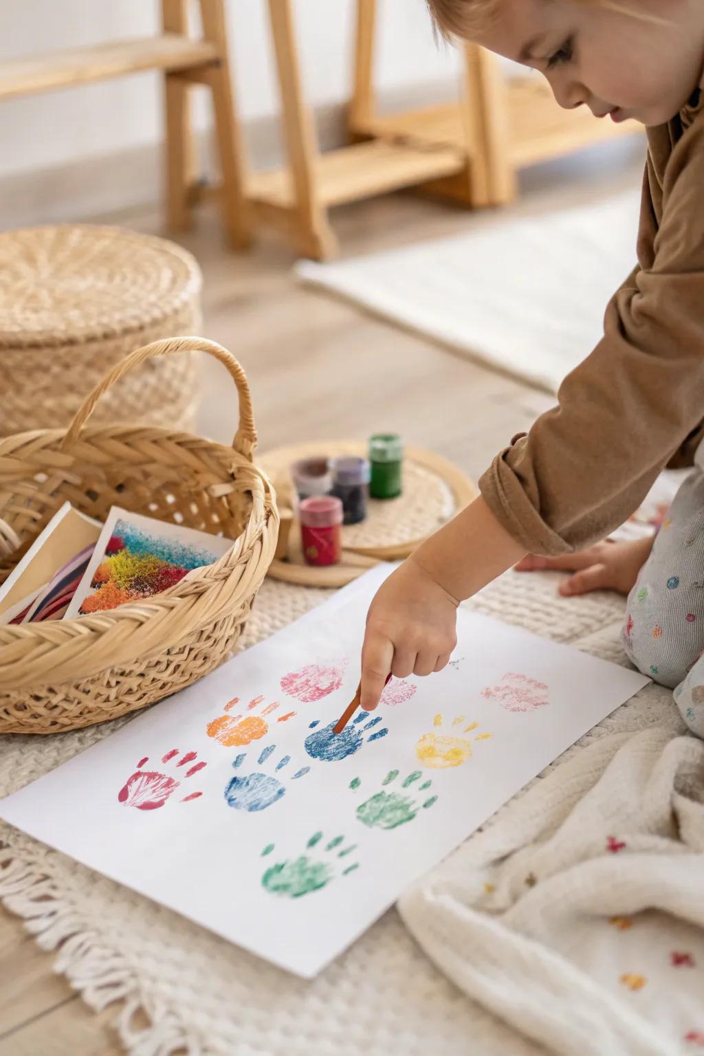 Create tiny masterpieces with just a touch – explore the joy of fingerprint art.
