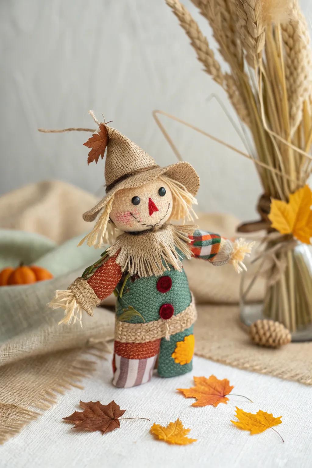 Embrace autumn creativity with eco-friendly mini scarecrows—where sustainability meets artistry.