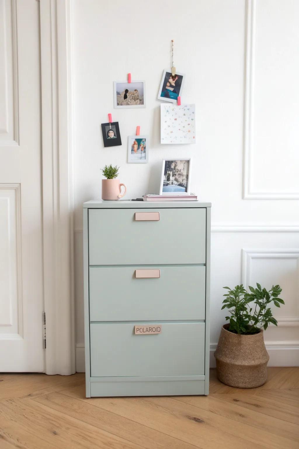 Transform your cabinet into a functional and stylish masterpiece with magnetic paint magic!