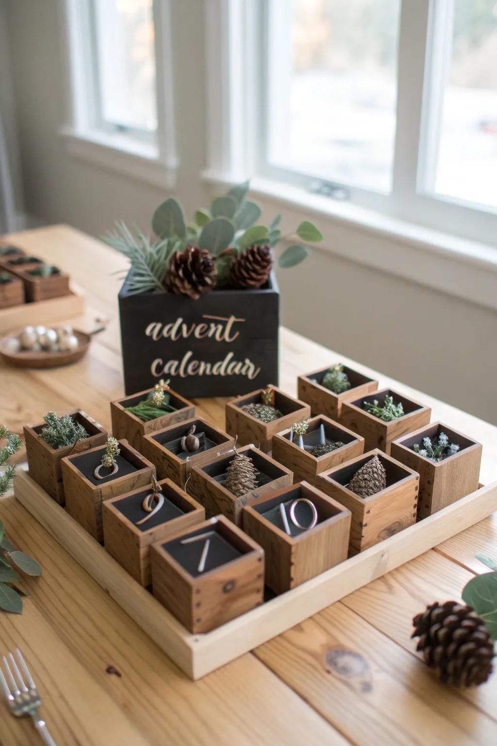 Countdown to Christmas with your own handcrafted advent calendar, where simplicity meets festive charm.