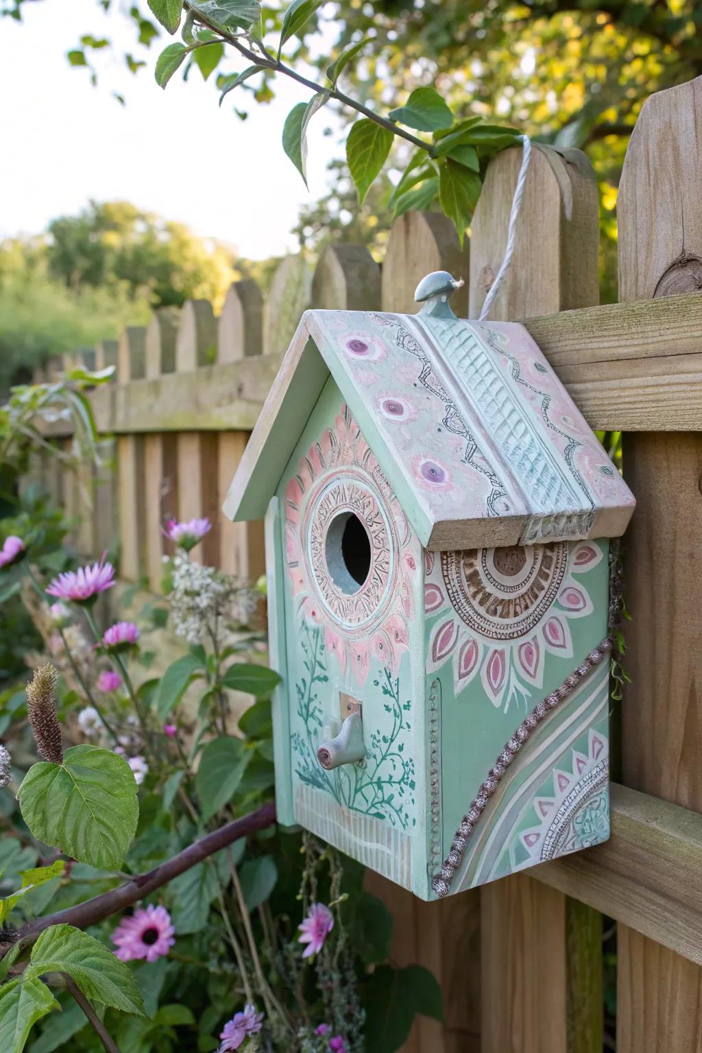 Invite nature's melody with this charming DIY birdhouse decor.