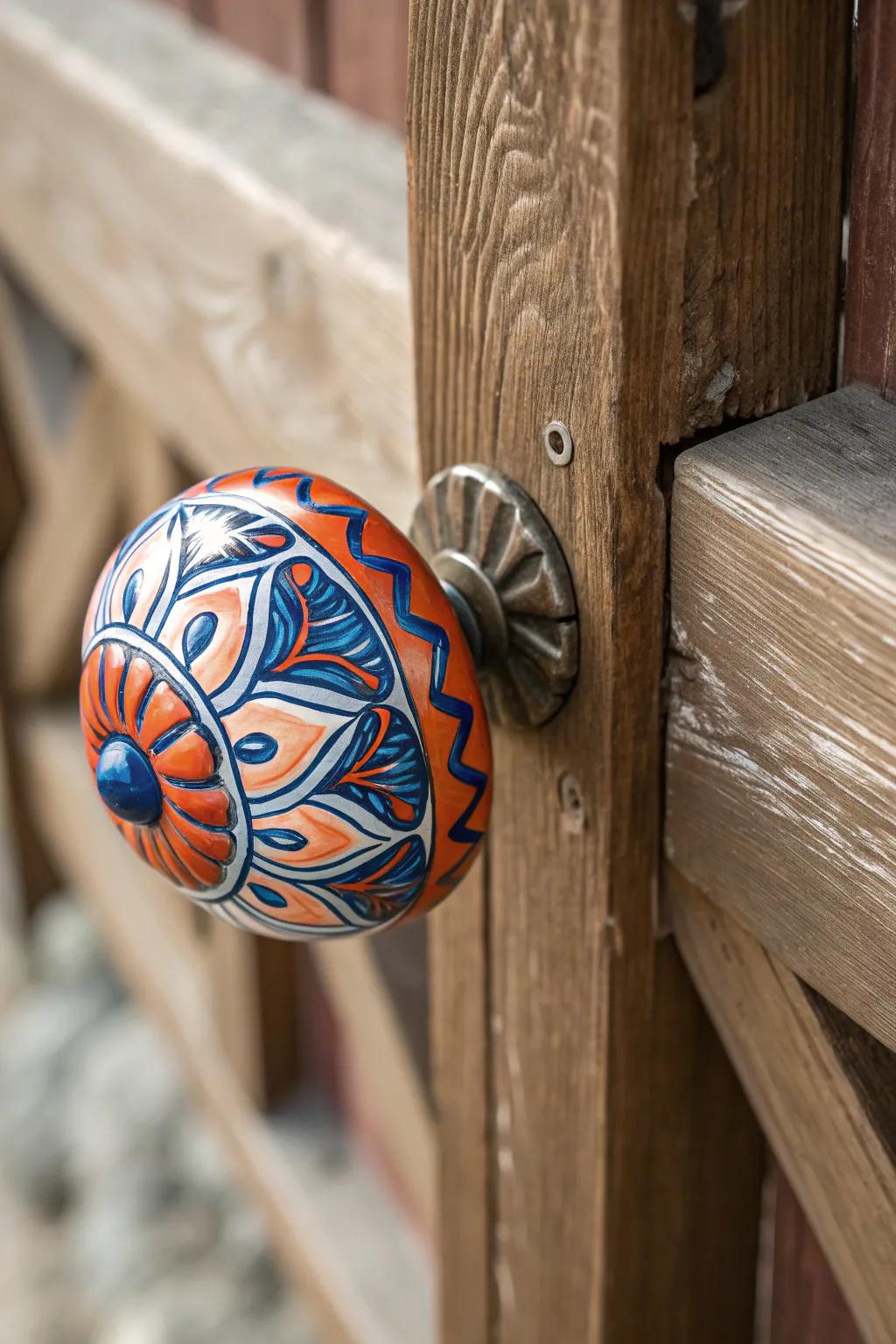 Elevate your gate's style with a pop of color and craftsmanship!