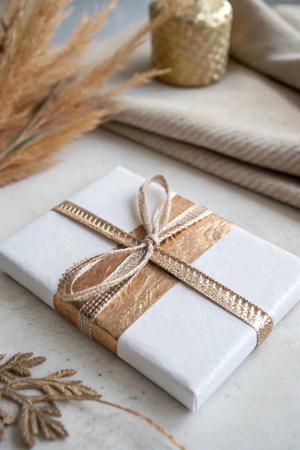 Elevate your gift card presentation with a touch of metallic magic. #MinimalistElegance