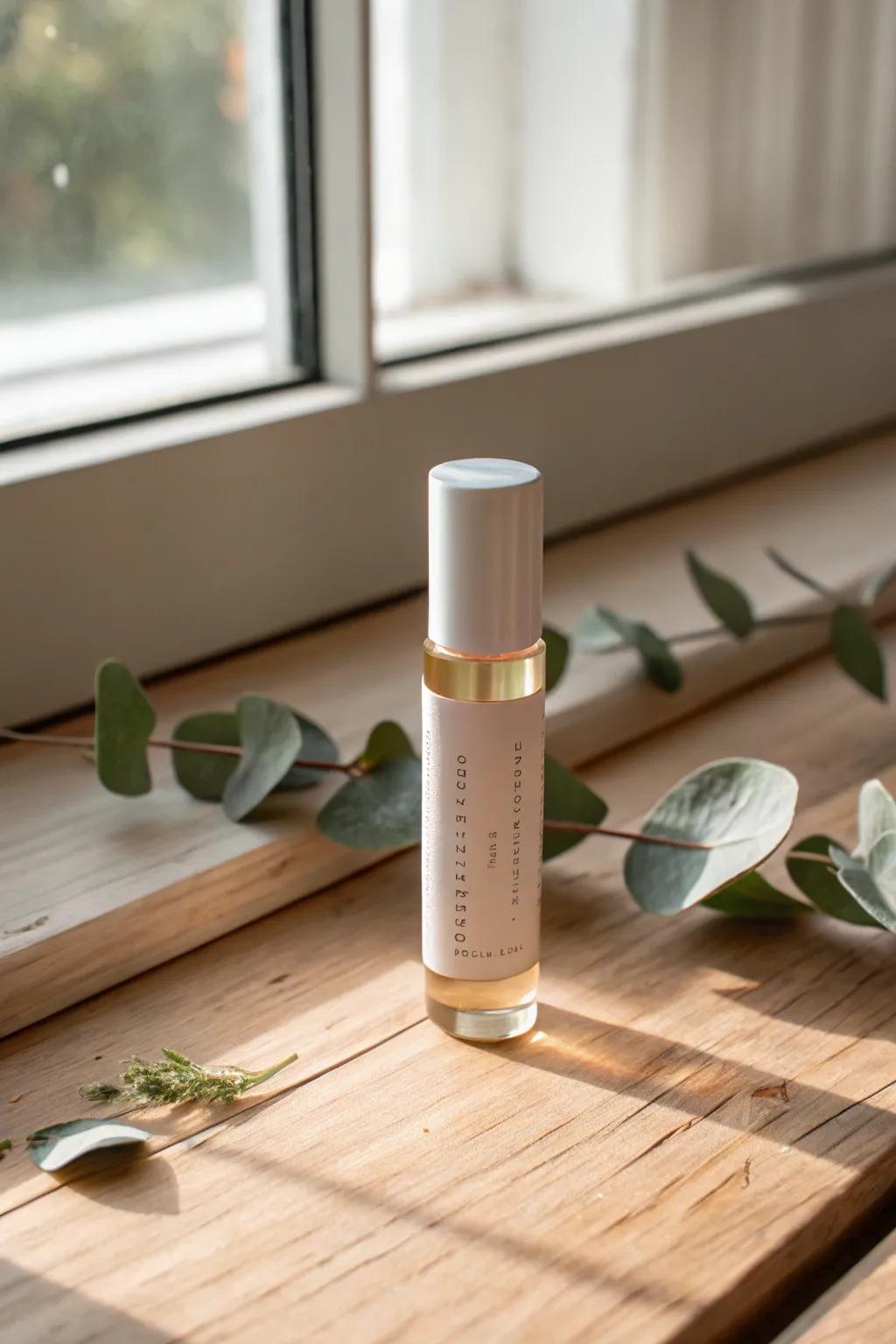 Find tranquility in simplicity with this beautifully crafted aromatherapy roller.