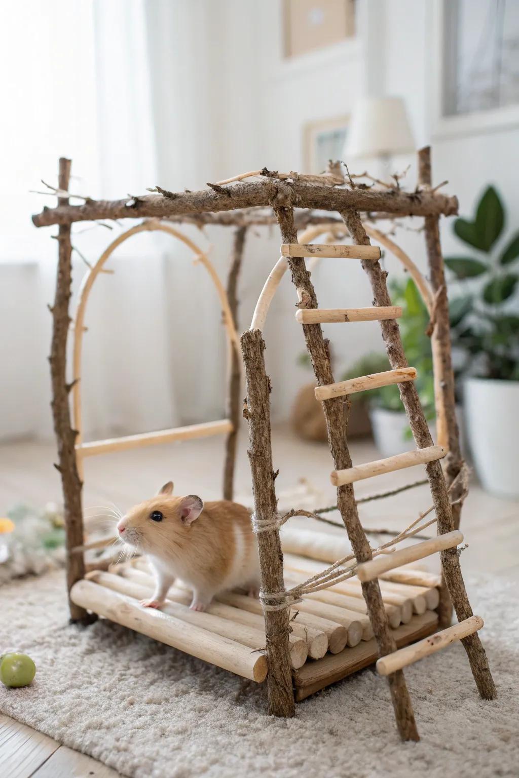 Discover the charm of a Rustic Retreat: where natural beauty meets playful adventure.