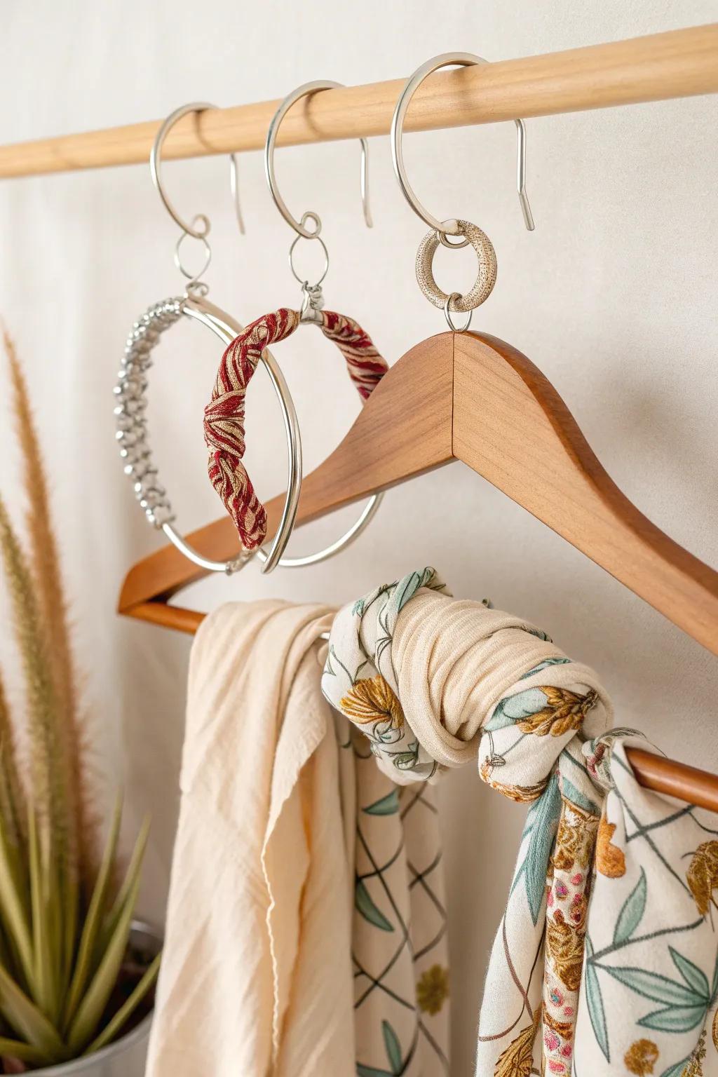Elevate your headband game with this chic and simple organizer hack! 🌿✨