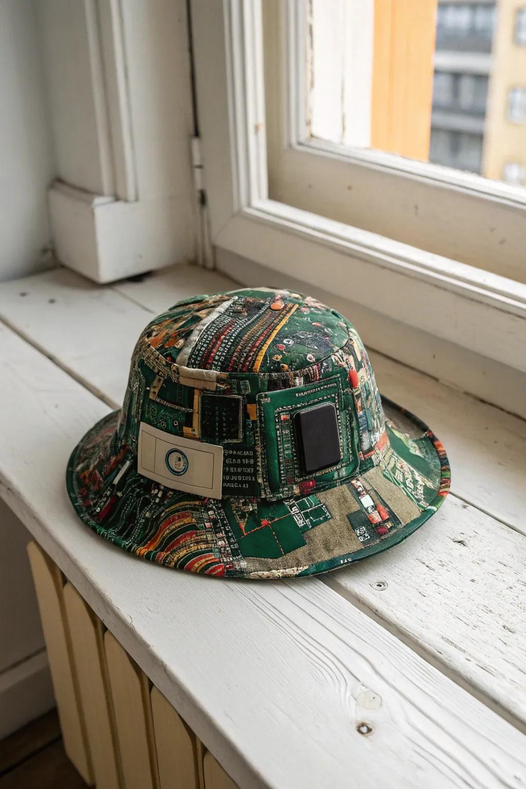 Turn tech trash into treasure with this stunning circuit board hat!