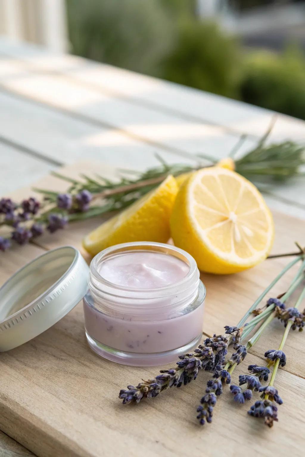 Indulge in the soothing blend of Lavender Lemonade for a refreshing summer touch.
