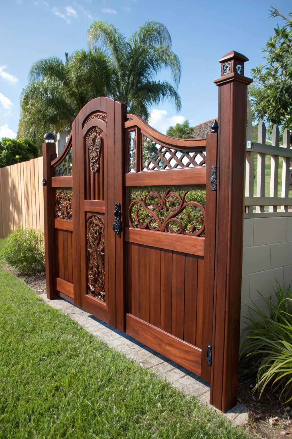 Enhance your yard's charm and security with a handcrafted mini gate—where style meets functionality.