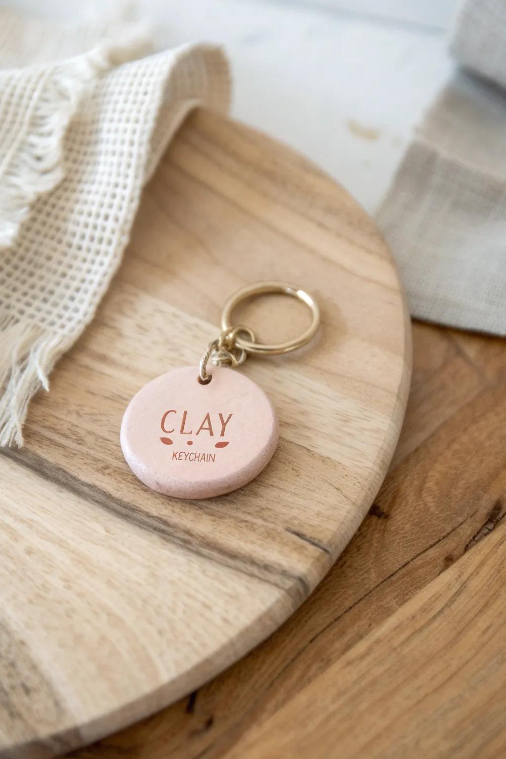 Crafted with love: Personalized clay keychains that speak to the heart.