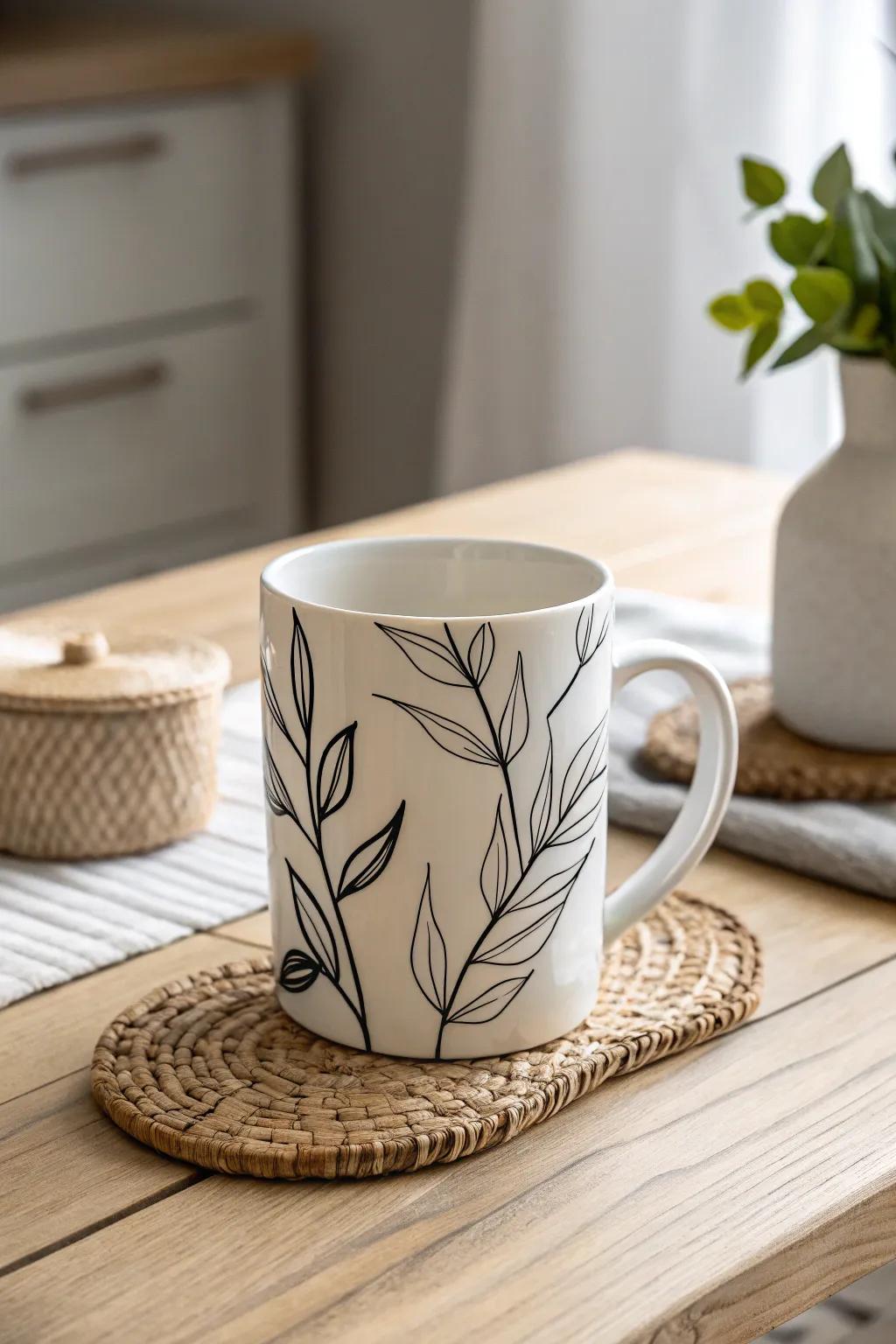 Elegance in simplicity: Discover the timeless charm of minimalist black and white line art.