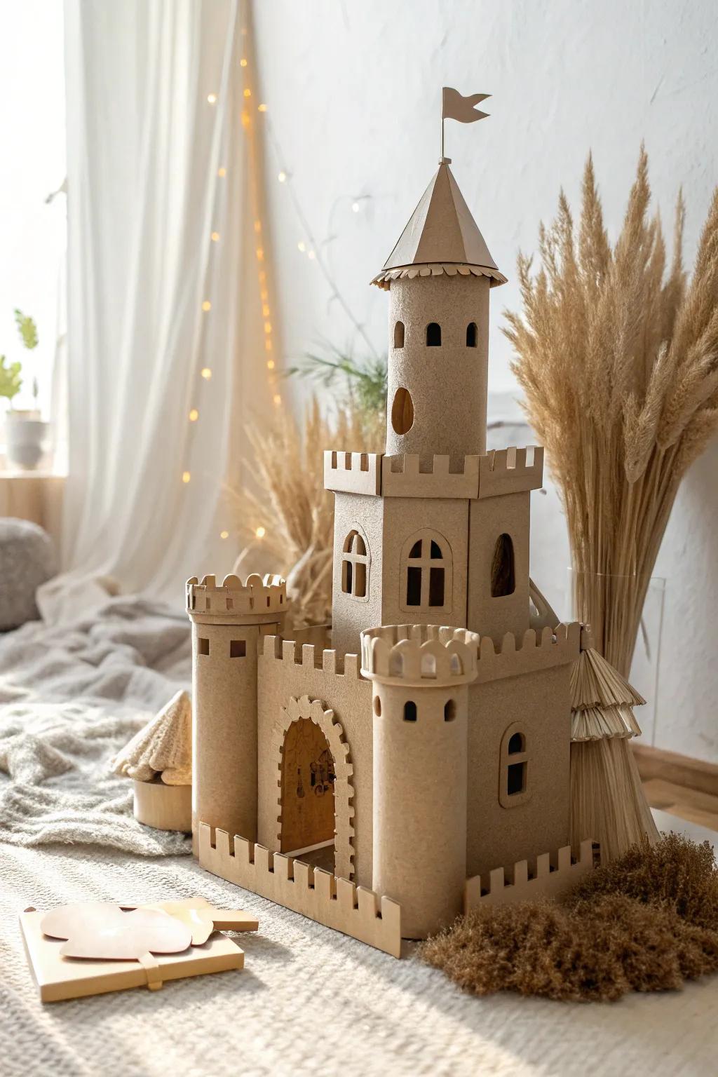 Step into a cardboard fairytale: where minimalism meets magic.