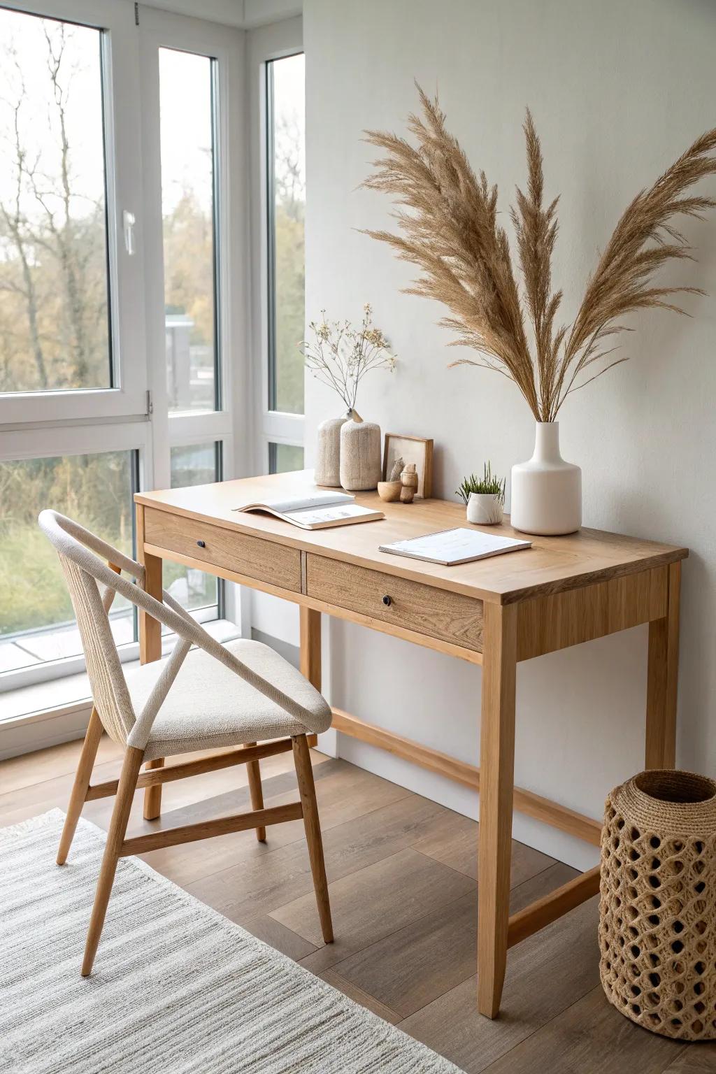 Elevate your creativity with minimalist touches in your craft room—where simplicity meets elegance.