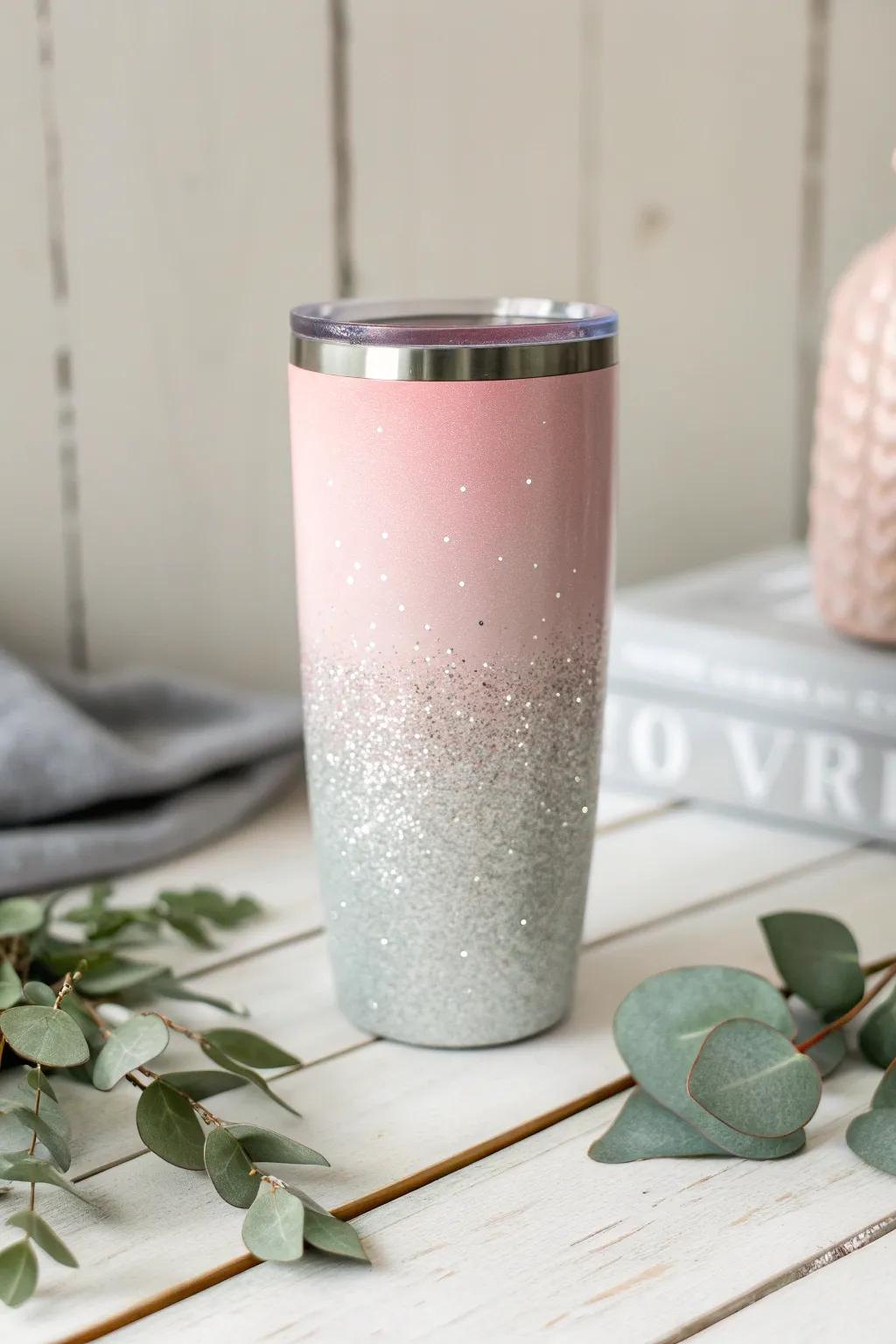Embrace timeless elegance with a vintage rose tumbler that whispers old-world charm.