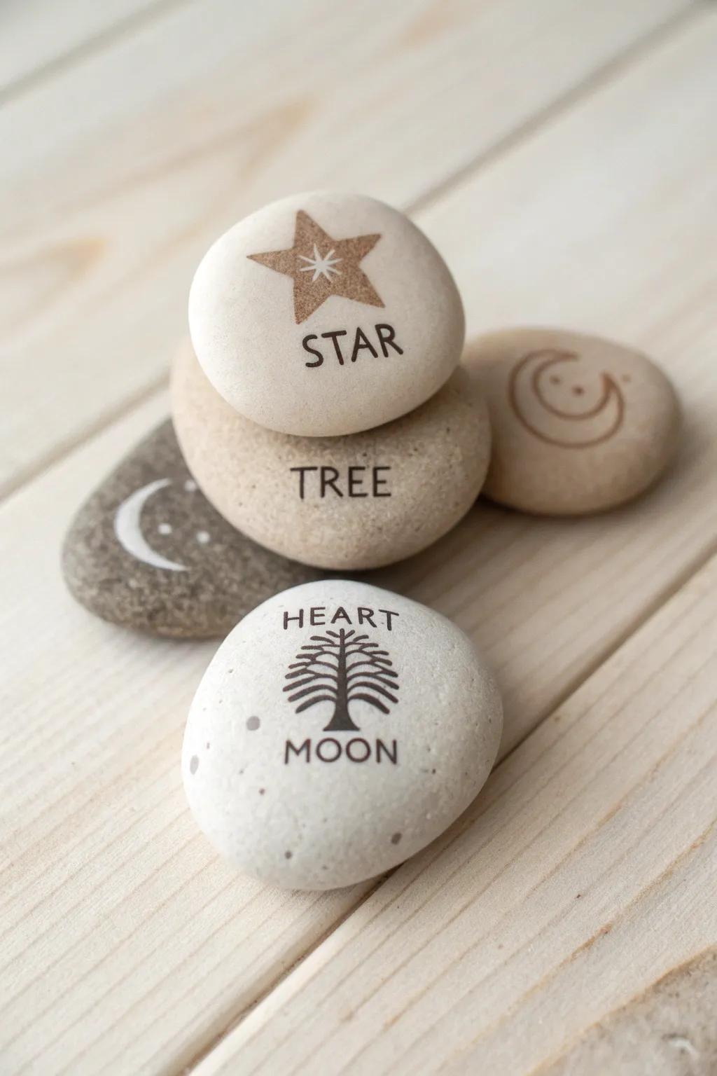 Unlock your imagination with this charming set of story stones, perfect for weaving enchanting tales.