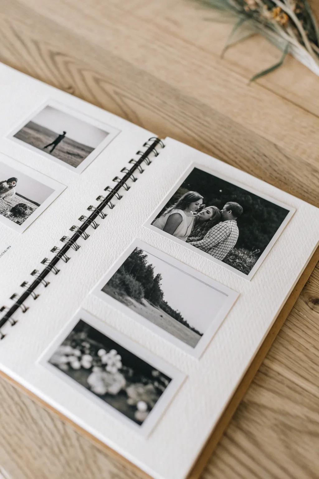 Capture memories with a touch of elegance: a minimalist photo strip border for your scrapbook.