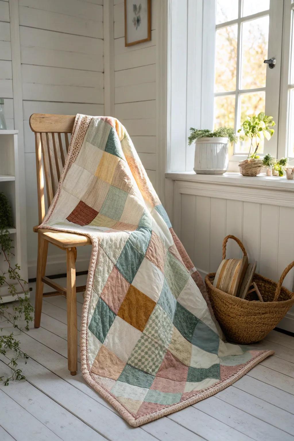 Discover the art of plaid quilting with this charming and sustainable scrappy quilt—where simplicity meets vibrant creativity.