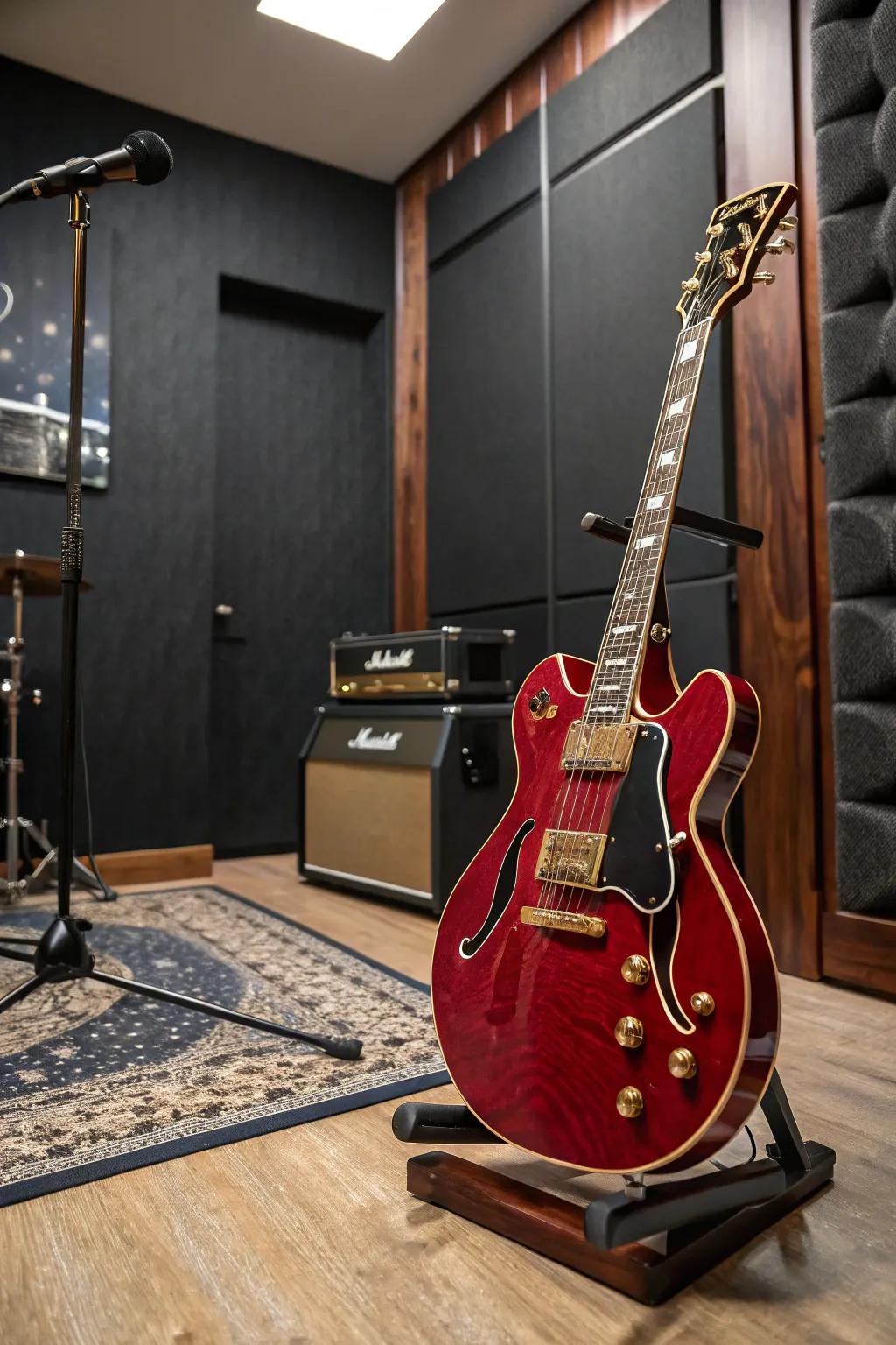Transform your garage into a striking music haven, where craftsmanship meets sound.