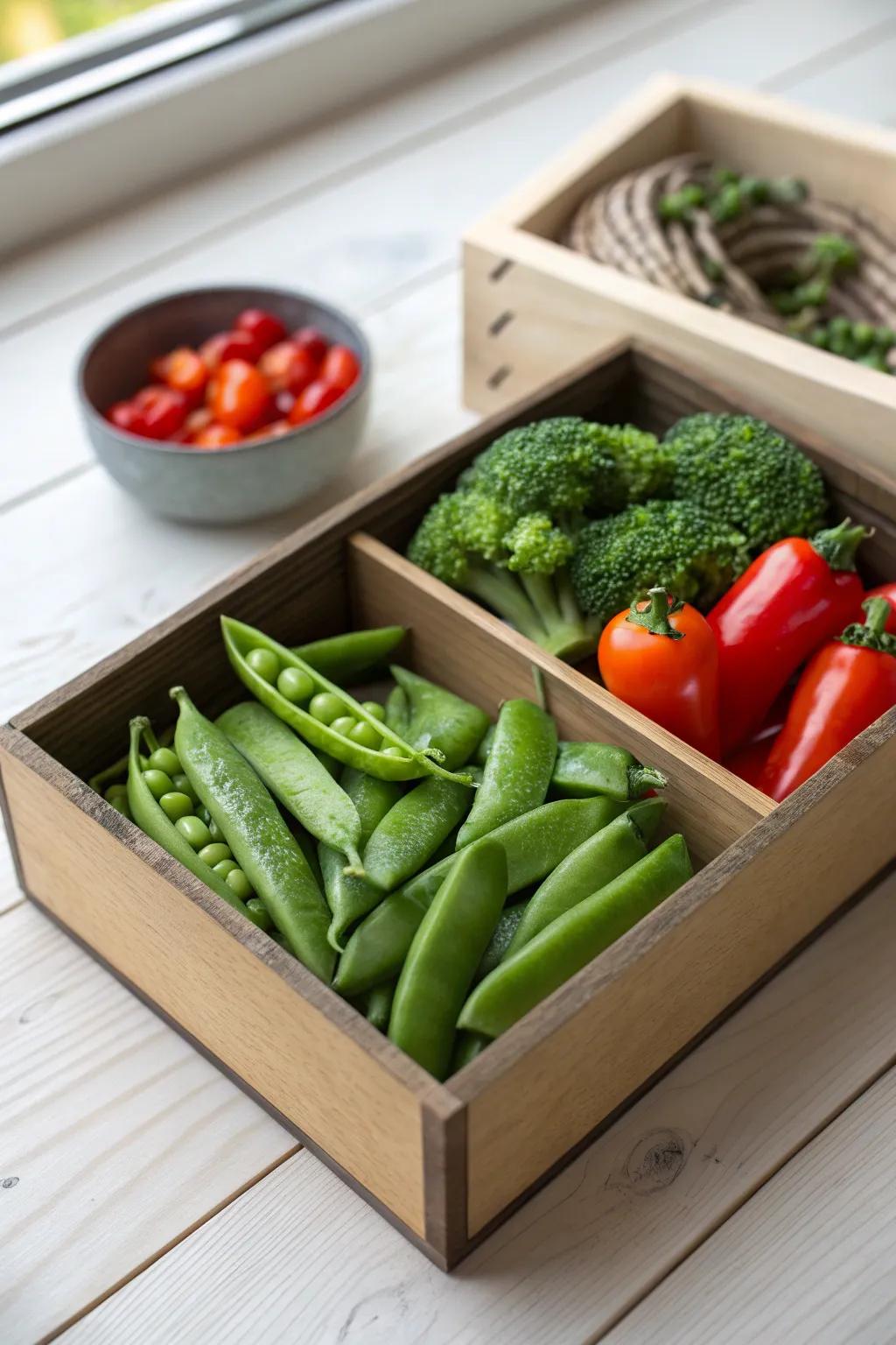 Embrace the beauty of simplicity with a garden-fresh snackle box, perfect for an eco-conscious lifestyle.