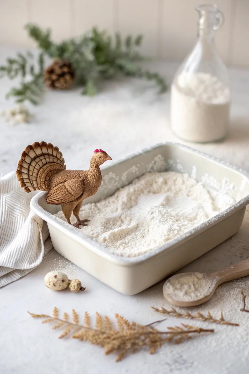 Capture the whimsy of Turkey Tracks with a touch of minimalist charm.