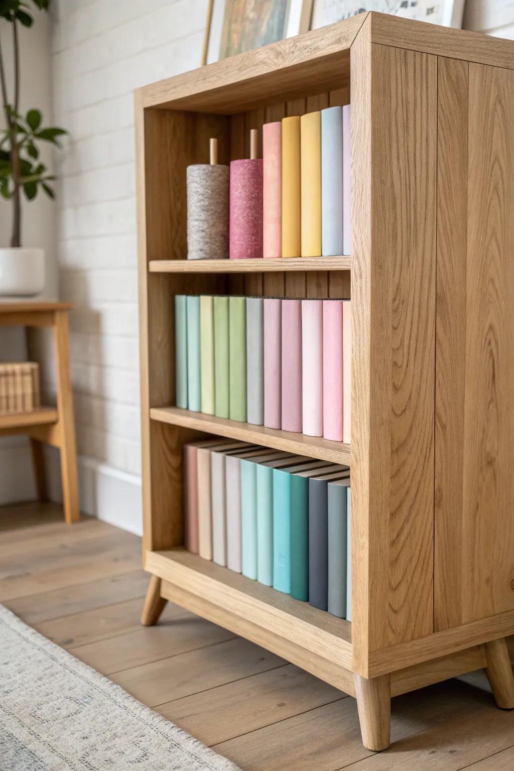 Transform your space with a stylish thread library—where organization meets art.