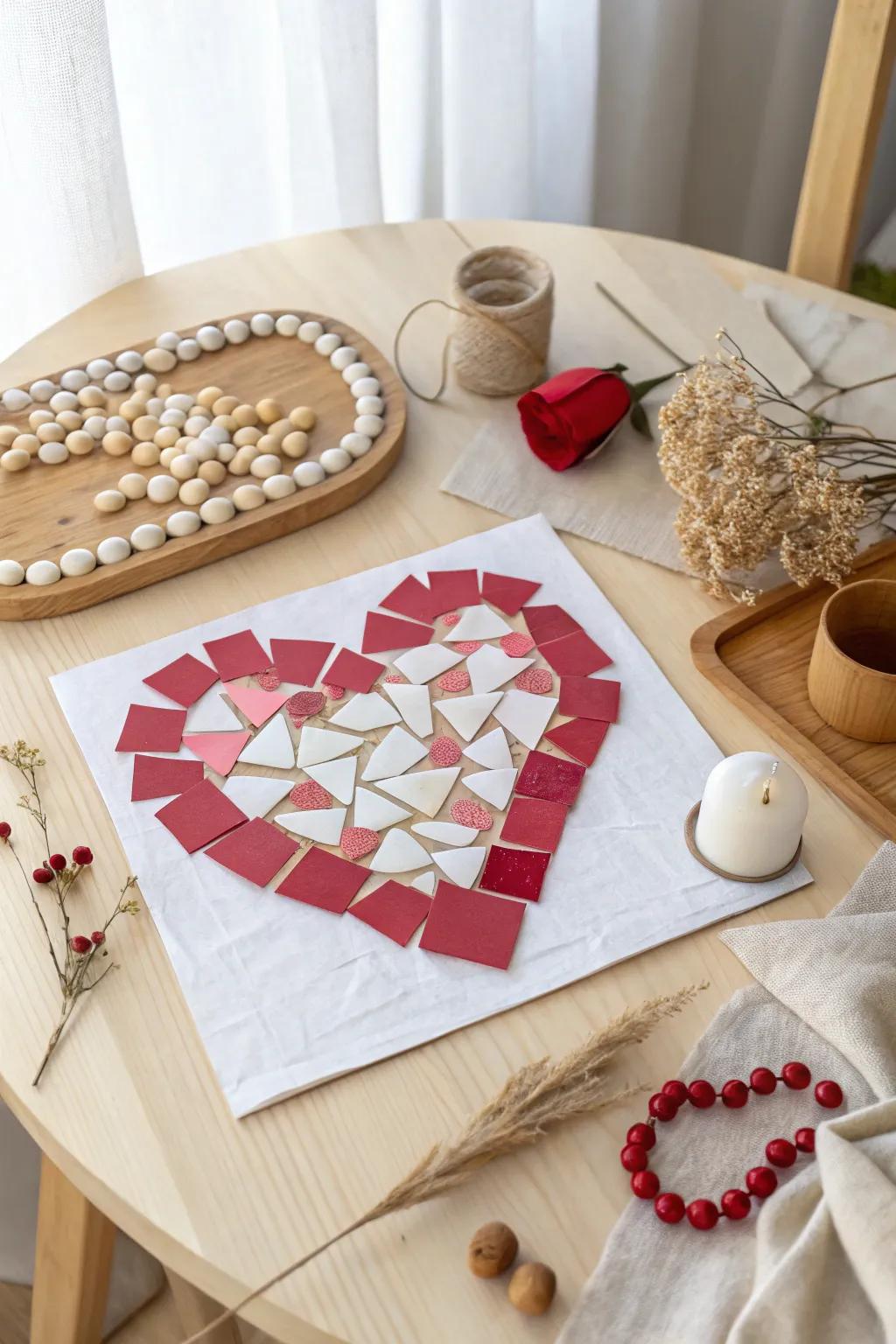 Little hands, big hearts: Celebrate Valentine's Day with a handmade collage of love. ❤️