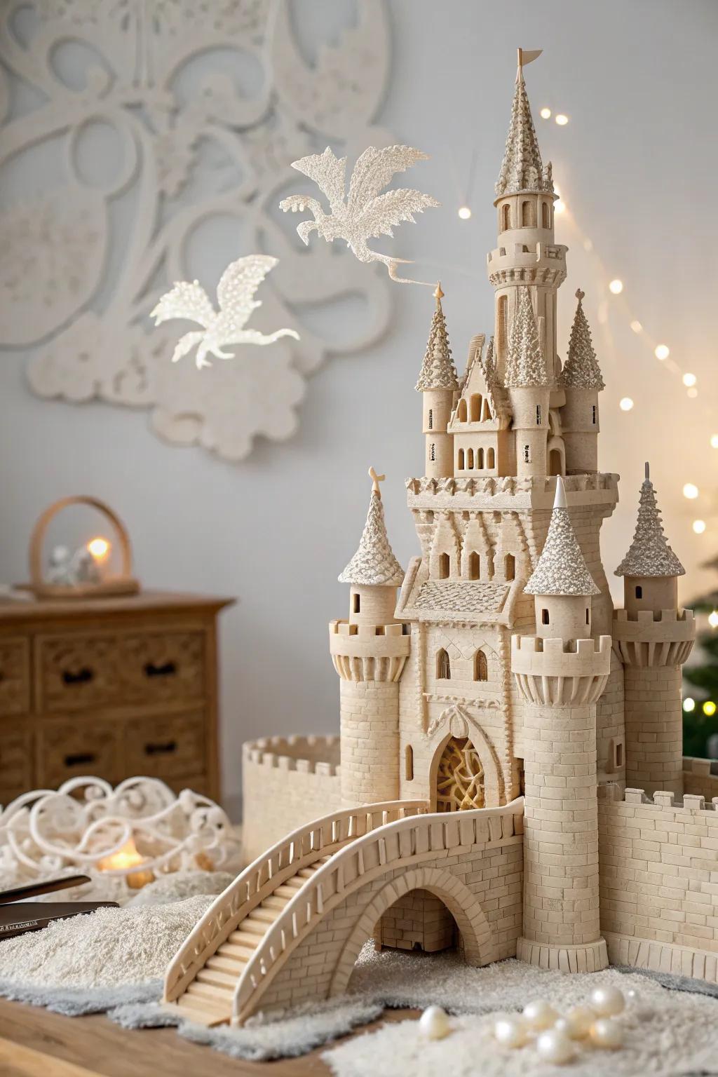 Step into a toothpick-crafted fantasy world where imagination knows no bounds.